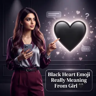 Black Heart Emoji Really Meaning From Girl π€