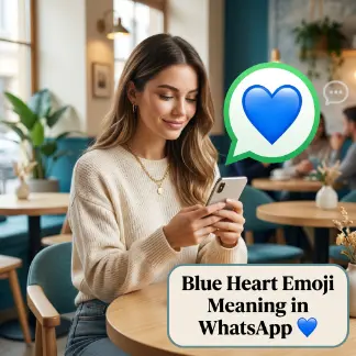 Blue Heart Emoji Meaning in WhatsApp 💙