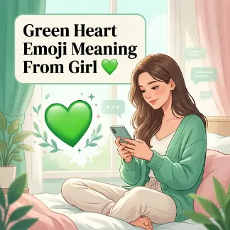Green Heart Emoji Meaning From Girl ๐