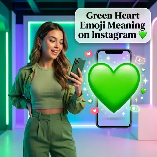 Green Heart Emoji Meaning on Instagram ๐