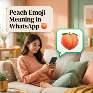 Peach Emoji Meaning in WhatsApp 🍑