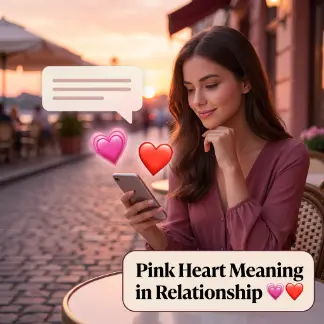Pink Heart Meaning in Relationship 💗❤️