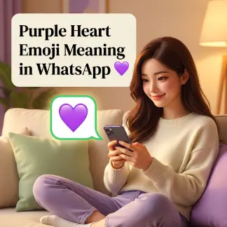 Purple Heart Emoji Meaning in WhatsApp π