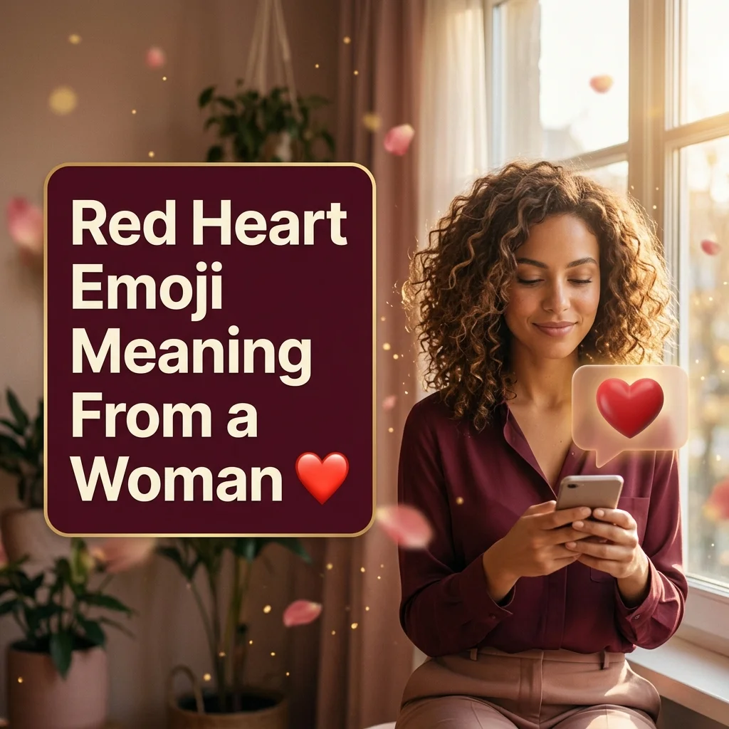 Red Heart Emoji Meaning From a Woman ❤️