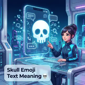 Skull Emoji Text Meaning 💀