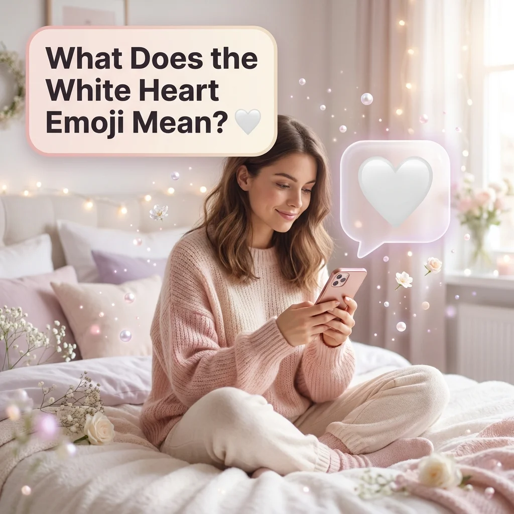 What Does the White Heart Emoji Mean? 🤍