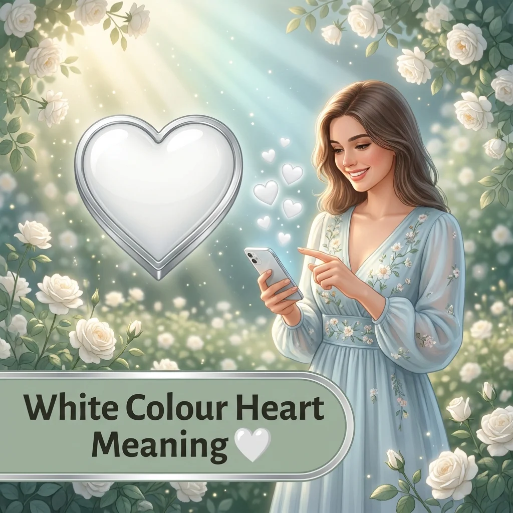 White Colour Heart Meaning 🤍