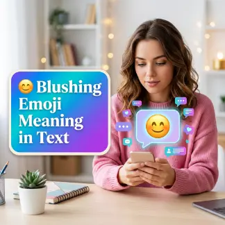 π Blushing Emoji Meaning in Text