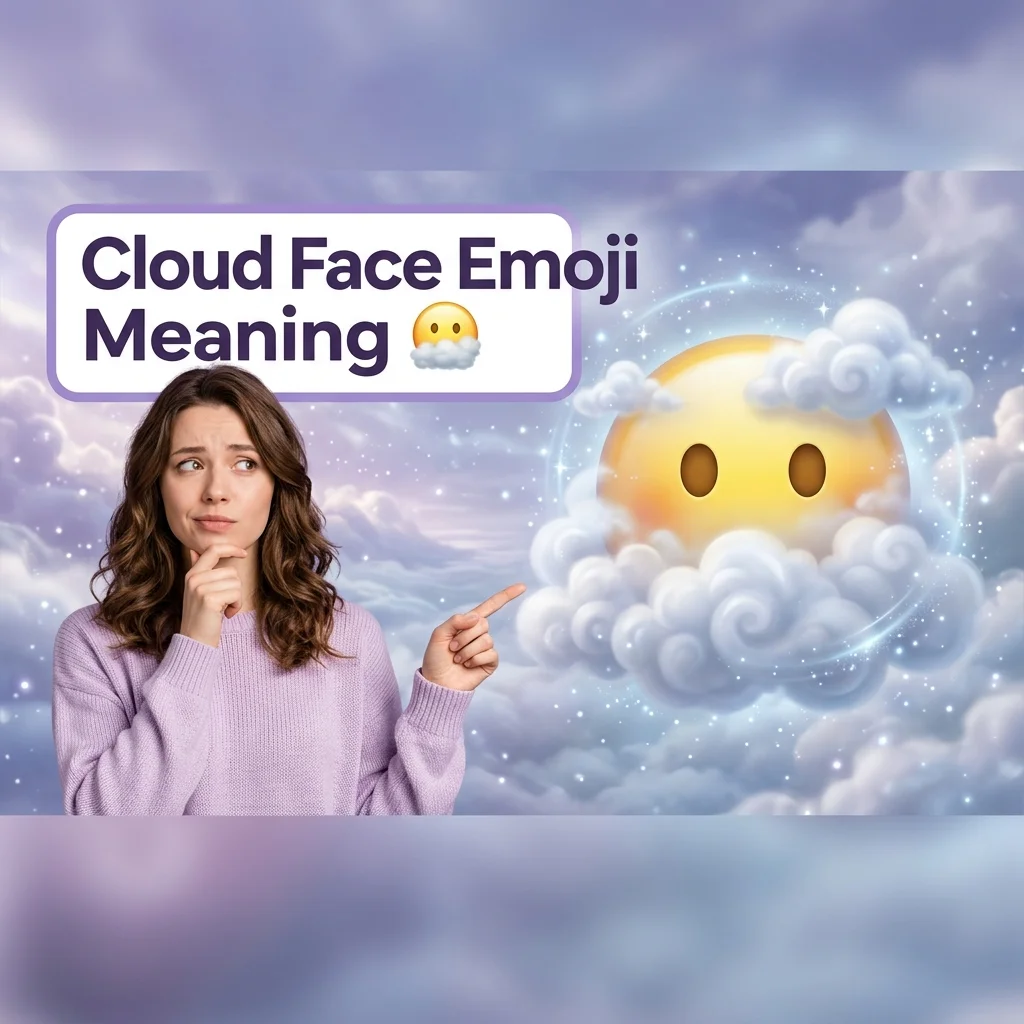Cloud Face Emoji Meaning 😶‍🌫️