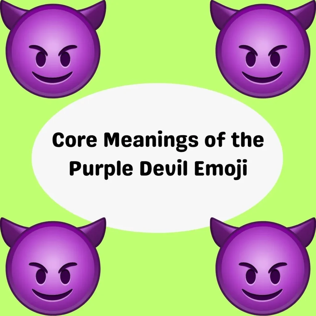 Core Meanings of the Purple Devil Emoji