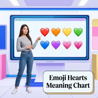 Emoji Hearts Meaning Chart