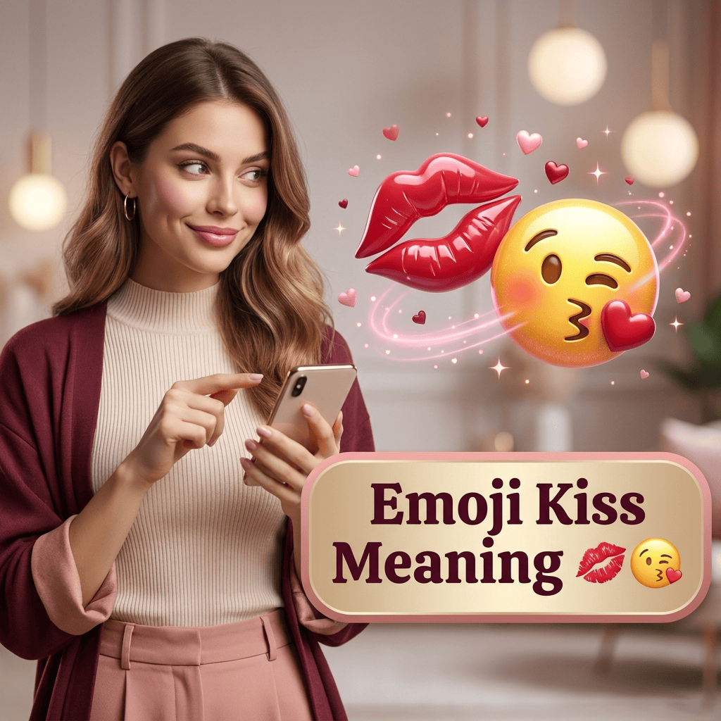Emoji Kiss Meaning 💋😘