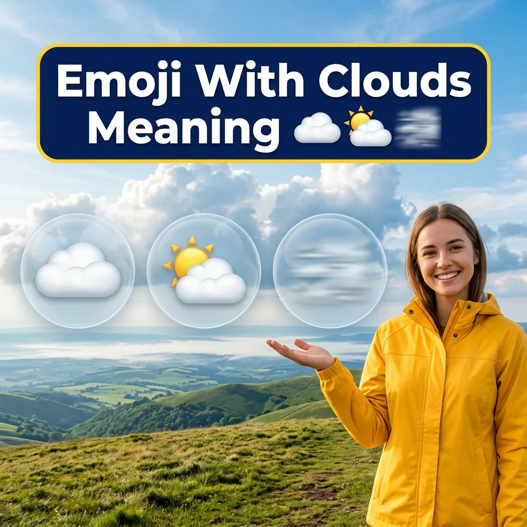 Emoji With Clouds Meaning ☁️🌥️🌫️