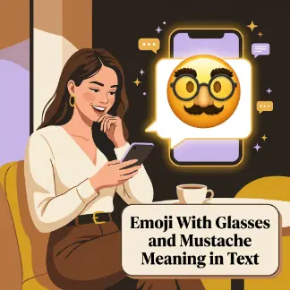 Emoji With Glasses and Mustache Meaning in Text