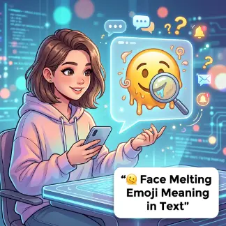 🫠 Face Melting Emoji Meaning in Text