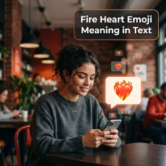 Fire Heart Emoji Meaning in Text