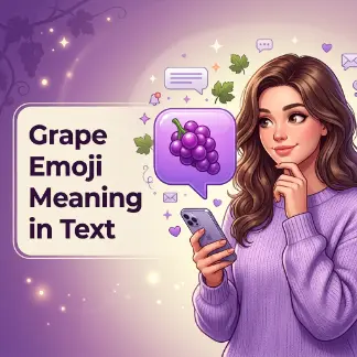 Grape Emoji Meaning in Text