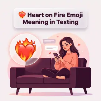β€οΈβπ₯ Heart on Fire Emoji Meaning in Texting