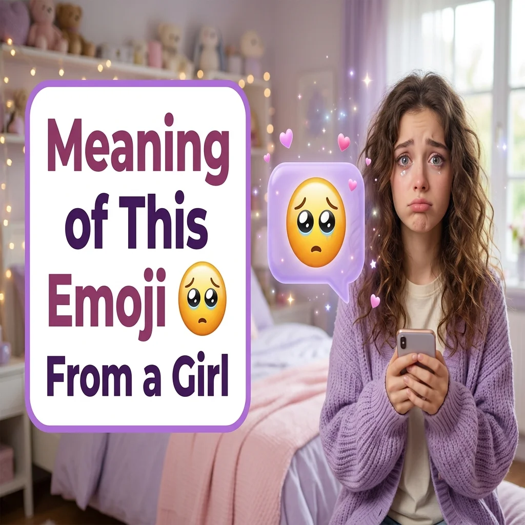 Meaning of This Emoji 🥺 From a Girl