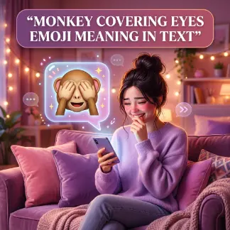 Monkey Covering Eyes Emoji Meaning in Text