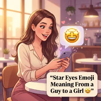 Star Eyes Emoji Meaning From a Guy to a Girl 🤩