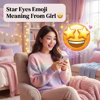 Star Eyes Emoji Meaning From Girl 🤩