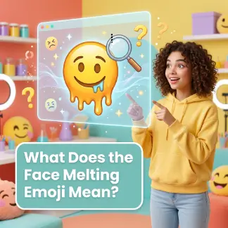 What Does the Face Melting Emoji Mean?