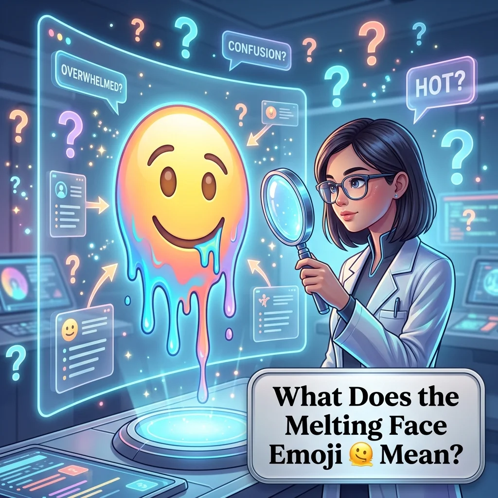 What Does the Melting Face Emoji 🫠 Mean?
