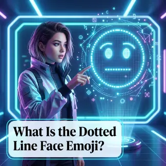 What Is the Dotted Line Face Emoji?