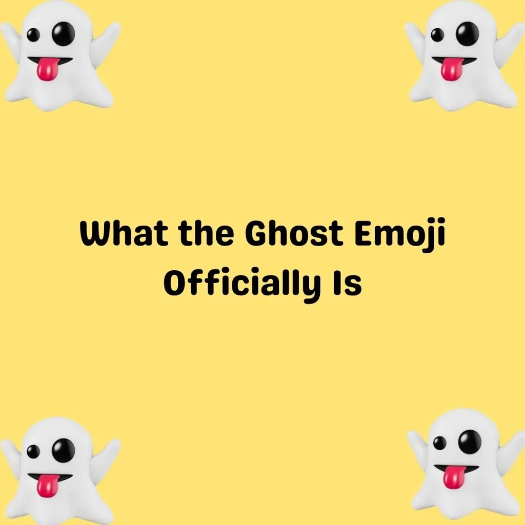 What the Ghost Emoji Officially Is