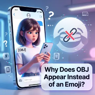Why Does OBJ Appear Instead of an Emoji?