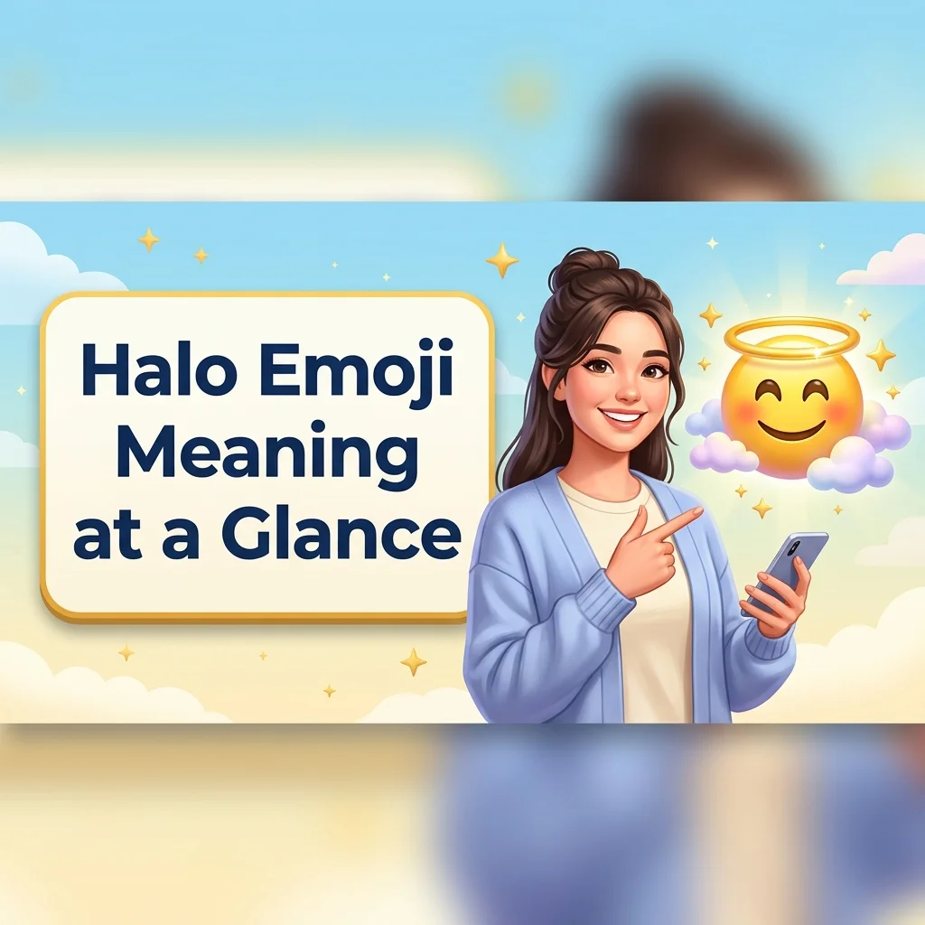 Halo Emoji Meaning at a Glance