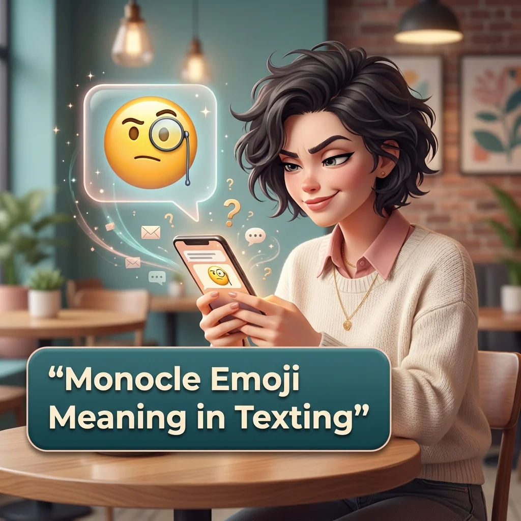 Monocle Emoji Meaning in Texting