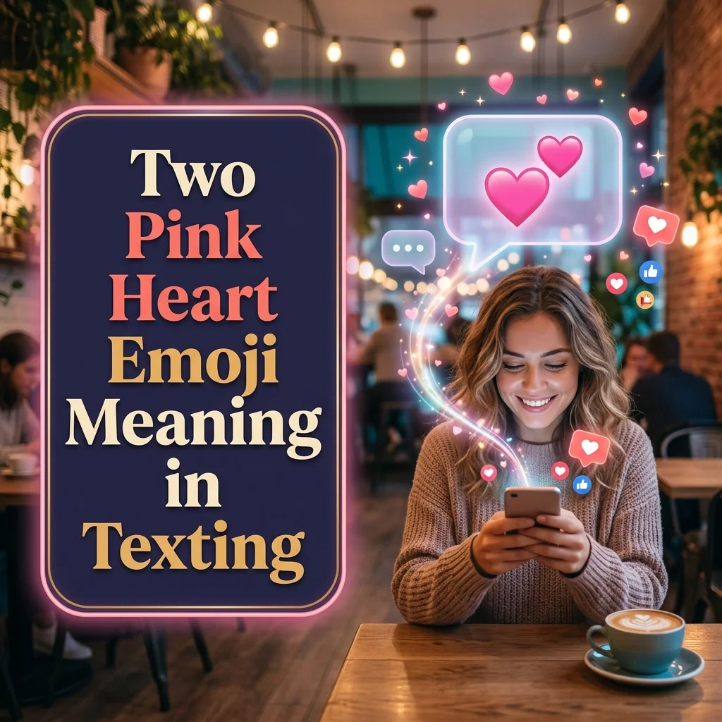 Two Pink Heart Emoji Meaning in Texting