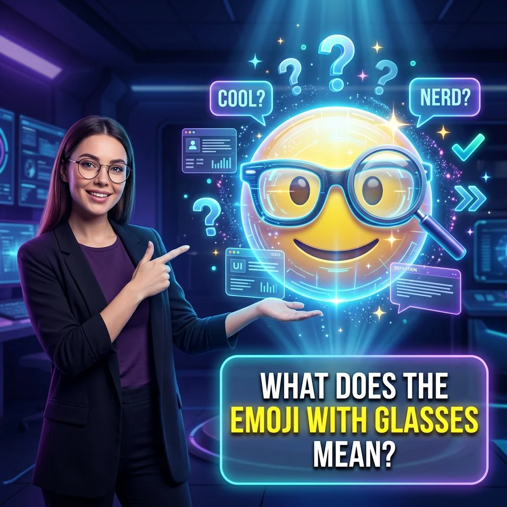 What Does the Emoji With Glasses Mean?