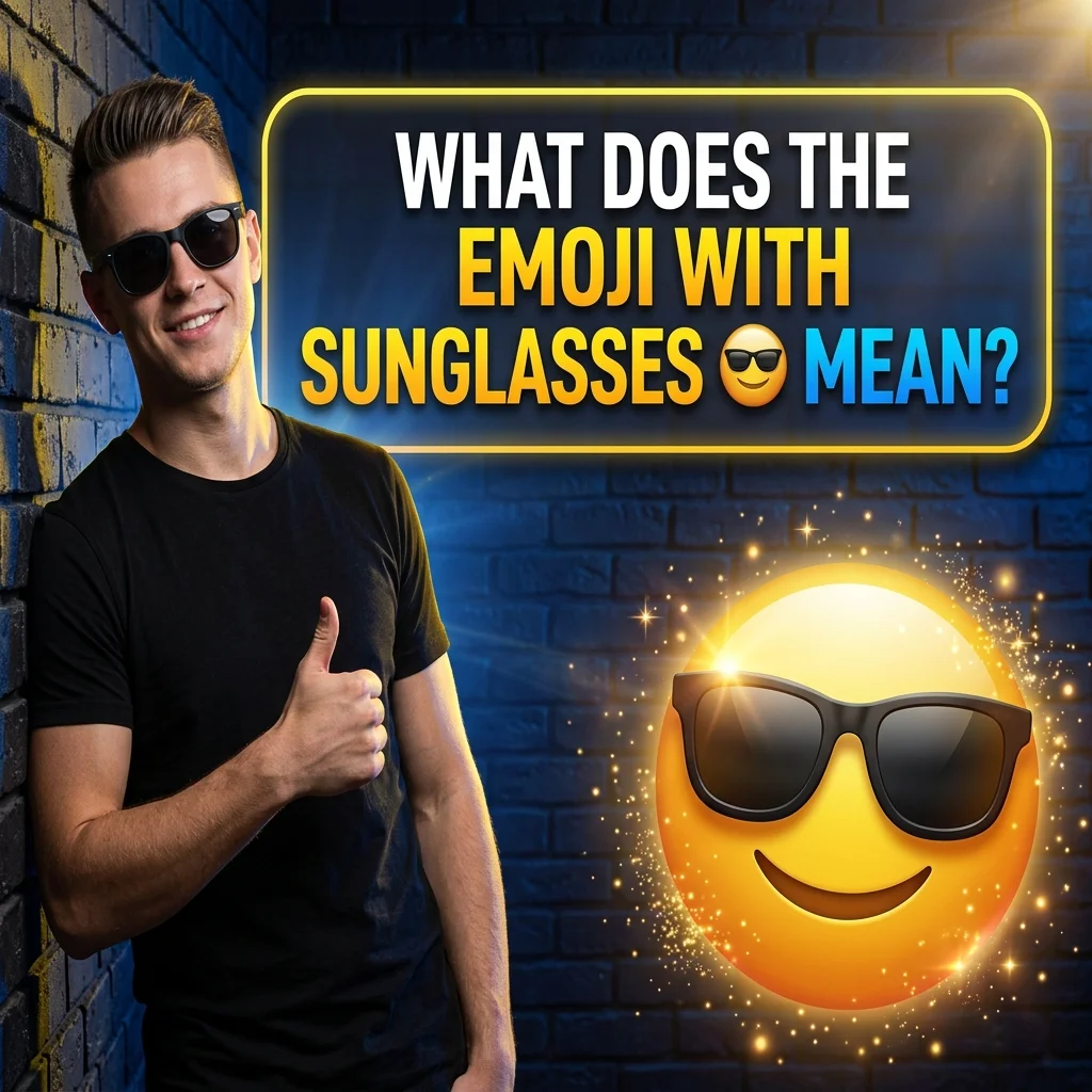 What Does the Emoji With Sunglasses 😎 Mean?