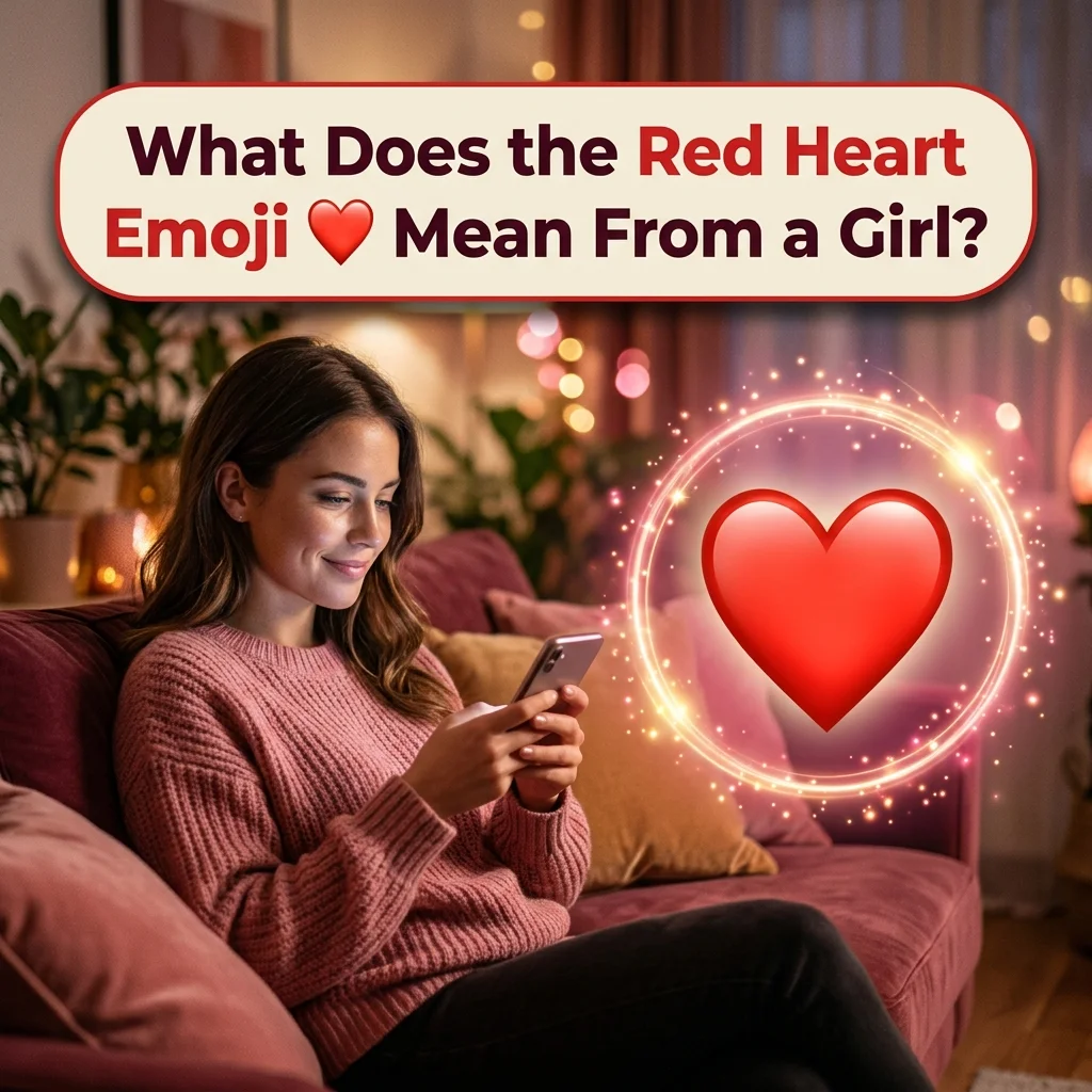 What Does the Red Heart Emoji ❤️ Mean From a Girl?
