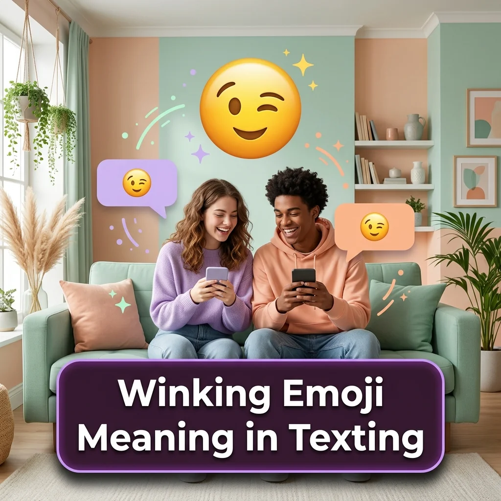 Winking Emoji Meaning in Texting