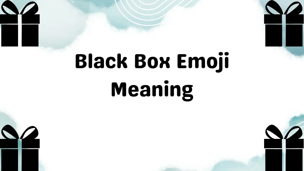 Black Box Emoji Meaning