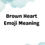 Brown Heart Emoji Meaning