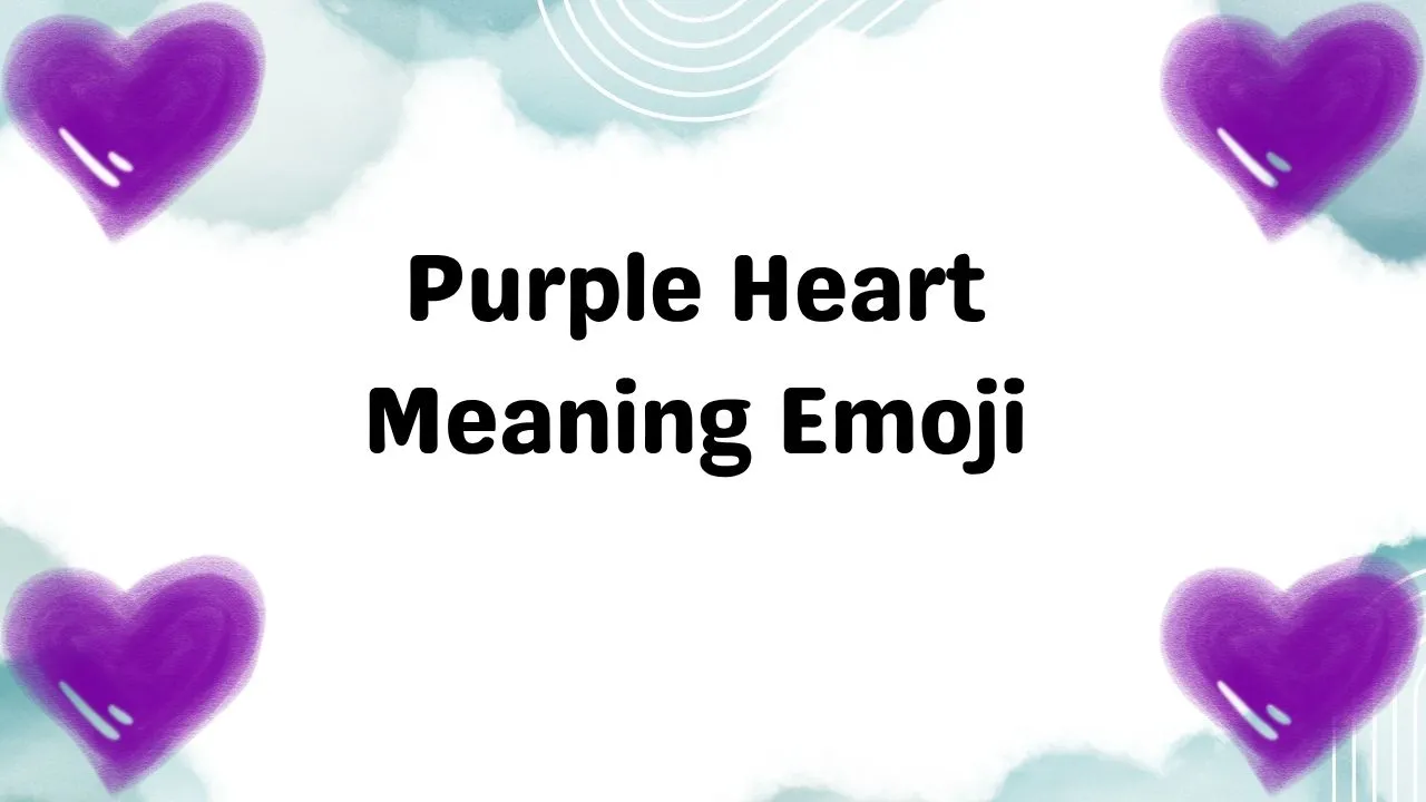 Purple Heart Meaning Emoji