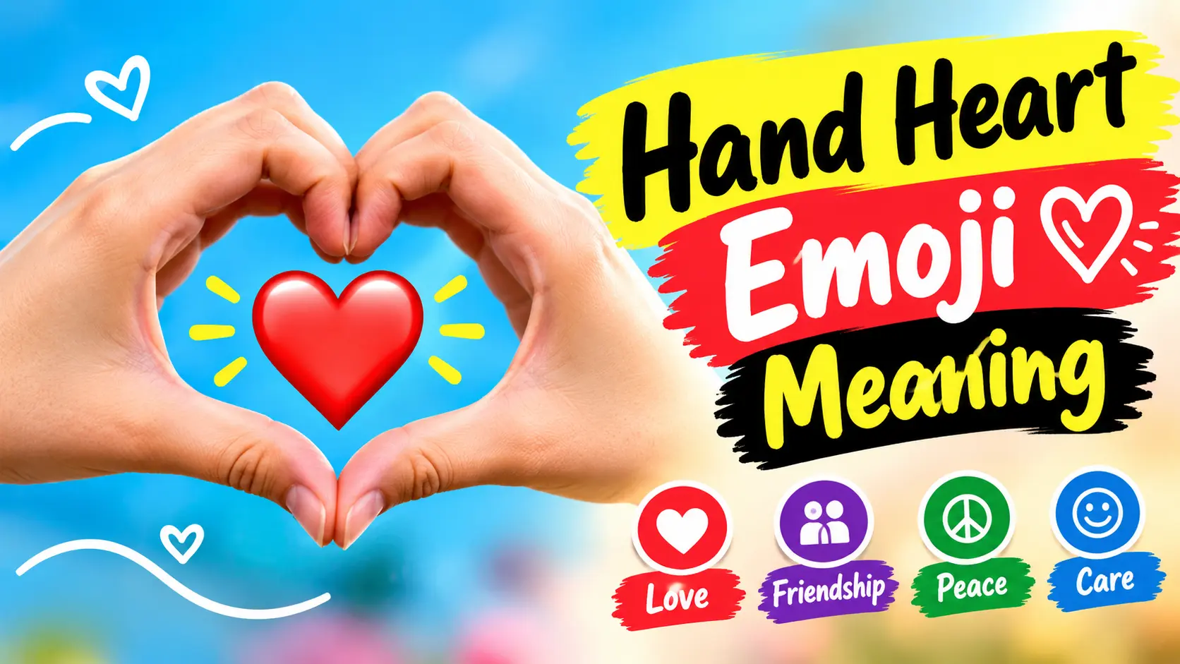 Hand Heart Emoji Meaning