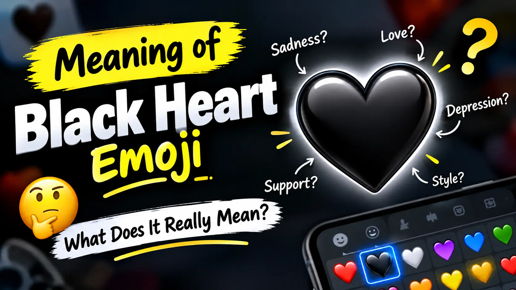 Meaning of Black Heart Emoji