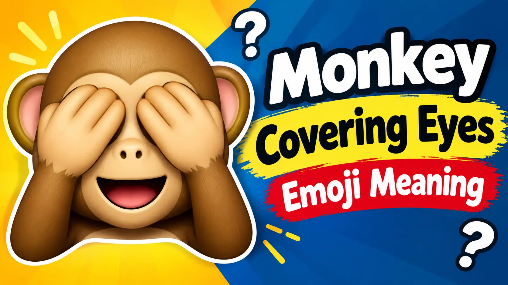 Monkey Covering Eyes Emoji Meaning
