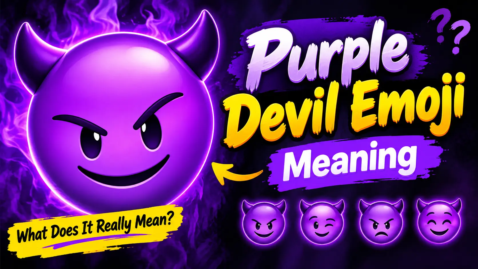 Purple Devil Emoji Meaning