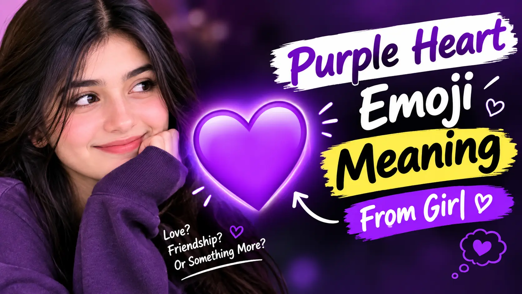 Purple Heart Emoji Meaning From Girl