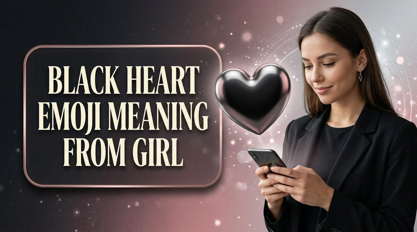 Black Heart Emoji Meaning From Girl