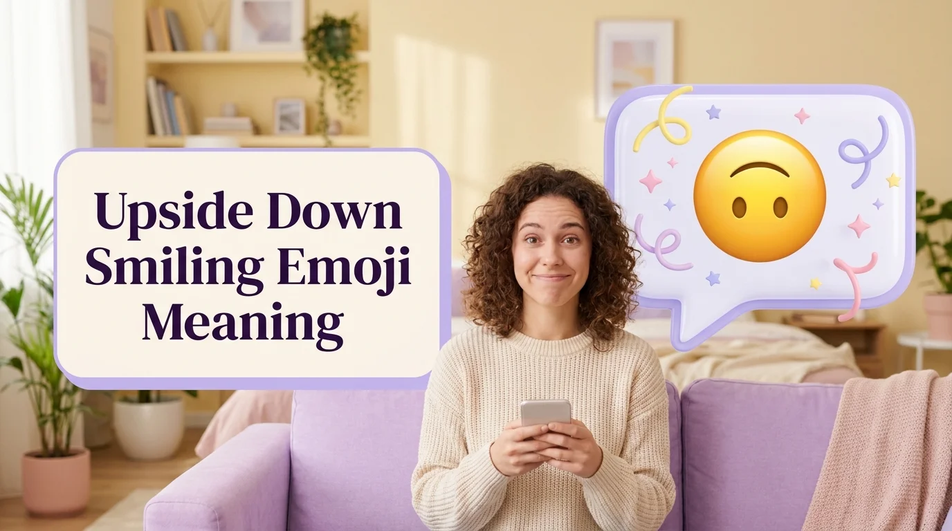 Upside Down Smiling Emoji Meaning